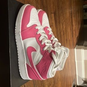 Nike Jordan 1 custom painted Pink and White